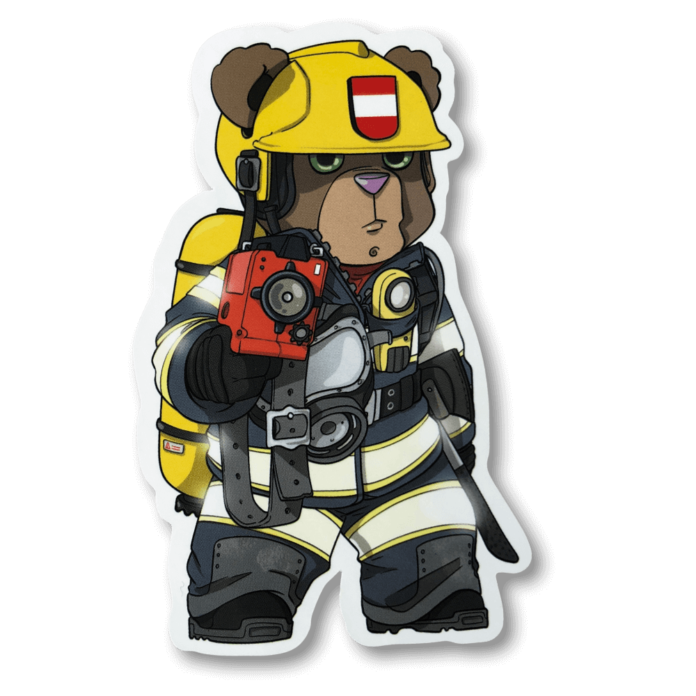 ÖBär V5 Firefighter Bear Sticker