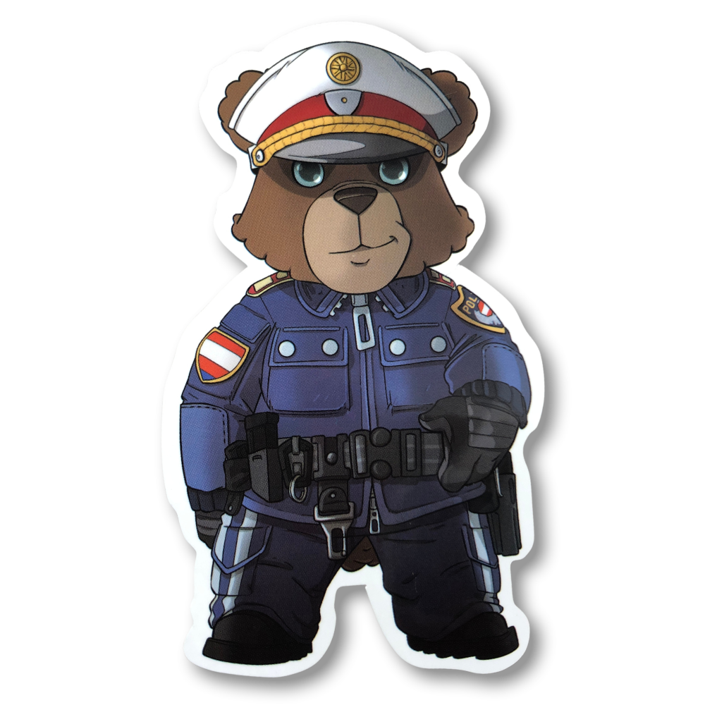 ÖBär V8 Police Bear Sticker