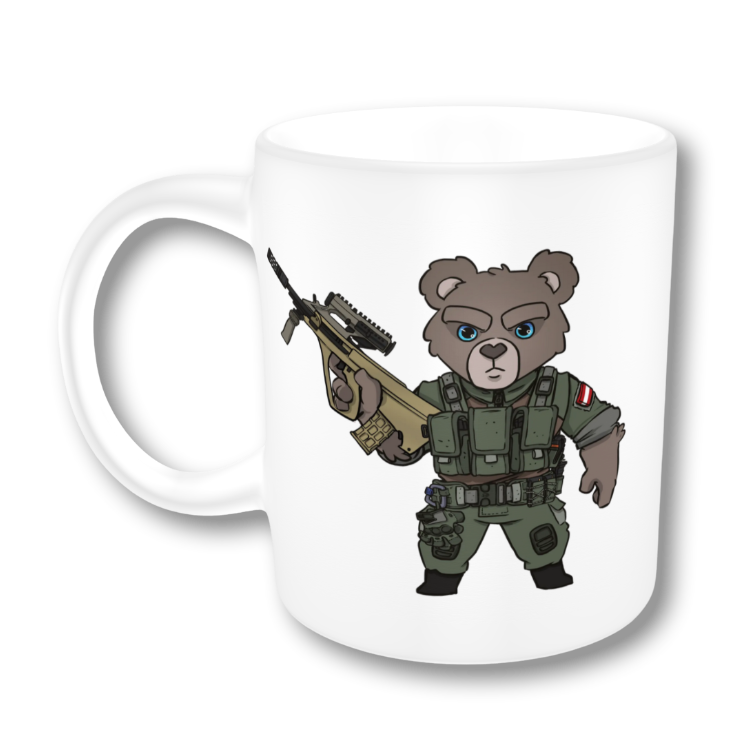 Kaffeehäferl ÖBär V1 Soldatenbär