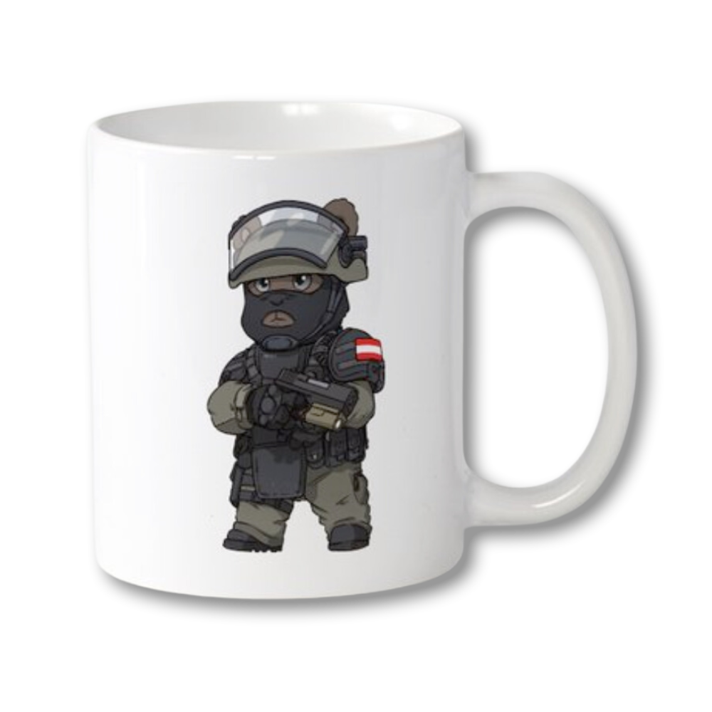 Coffee mug ÖBär V2 military police bear
