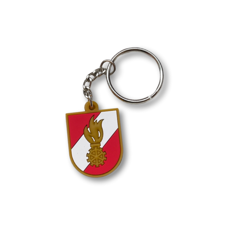 Fire brigade emblem keychain