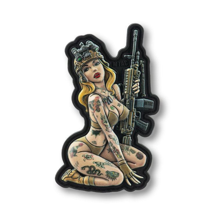 Pin-Up Maschinegun Girl