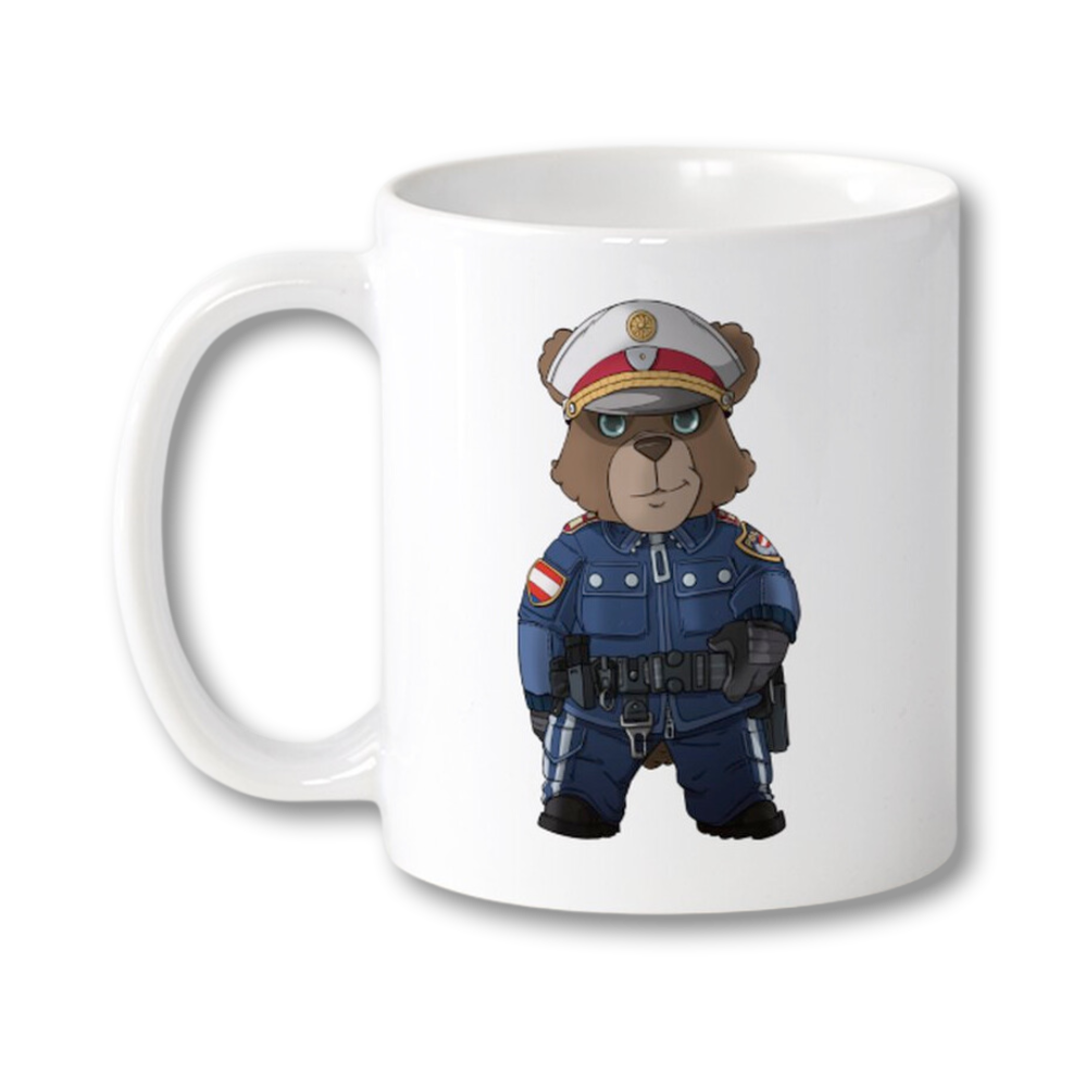 Coffee mug ÖBär V8 Police Bear