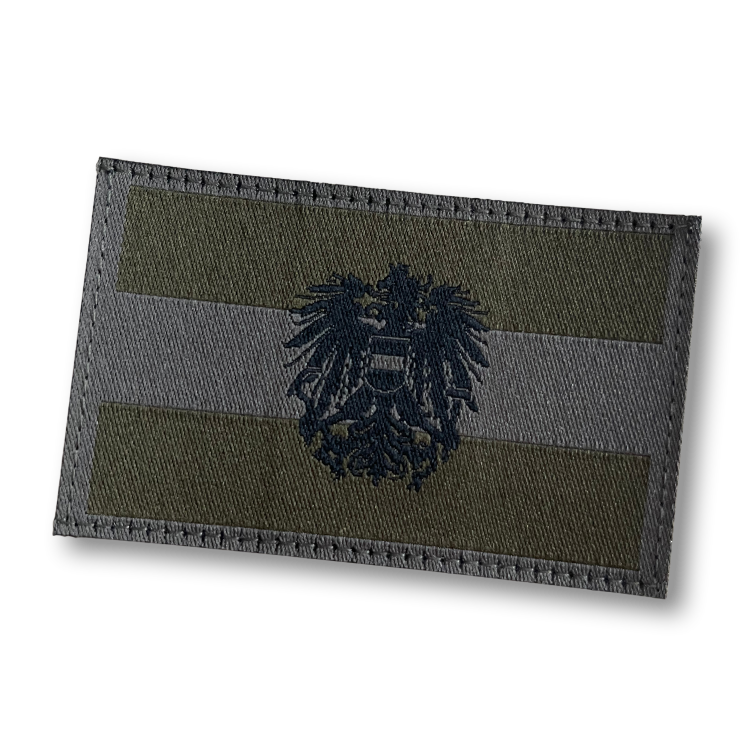 Austrian flag with eagle