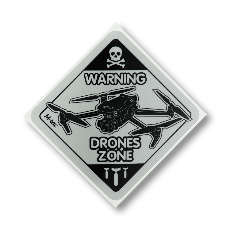 Warning Drone Zone Sticker