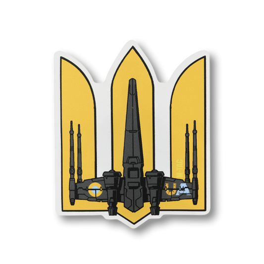 Ukraine-Wing Trident XL Sticker