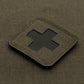 Medic Kreuz Lasercut Grün / Schwarz